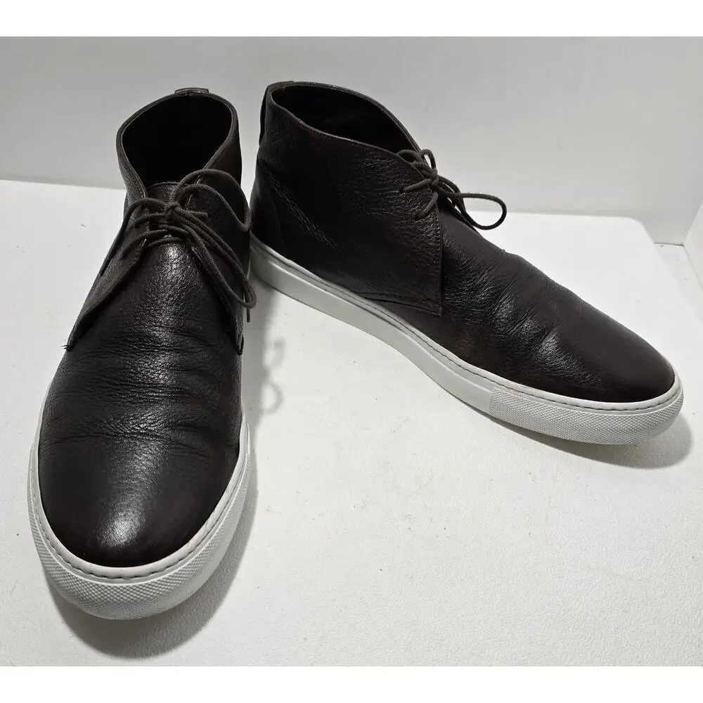 Adam Derrick To Boot New York Ankle Boots Cervo Leather Lace up Brown SZ 12